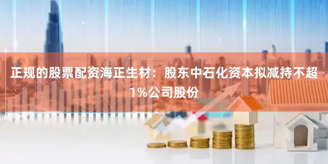 正规的股票配资海正生材：股东中石化资本拟减持不超1%公司股份