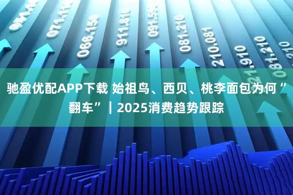 驰盈优配APP下载 始祖鸟、西贝、桃李面包为何“翻车”｜2025消费趋势跟踪